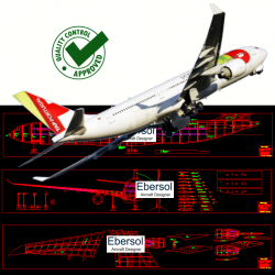 Airbus A330 - DXF - 2 x...