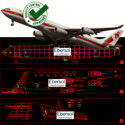 Airbus AC-A340 - DWG - 4 x...