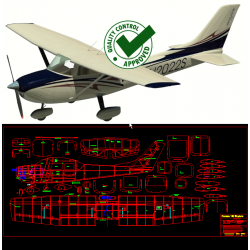 Cessna 182 Skylane - DXF -...