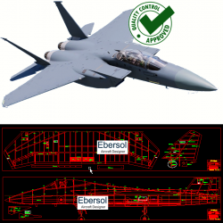 F-15 Eagle - DXF - 1:4...