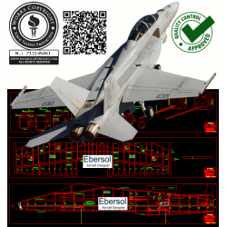 F-18 Hornet - DXF - 1:4...